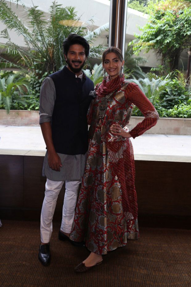 Sonam Kapoor And Dulquer Salmaan Spotted At The Promotion Of Their Upcoming Film ‘The Zoya Factor’