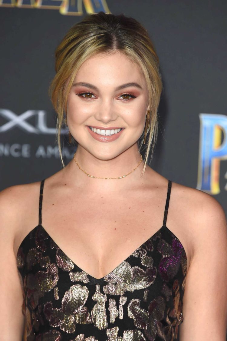 Olivia Holt At Disney and Marvel's 'Black Panther' Premiere In Hollywood