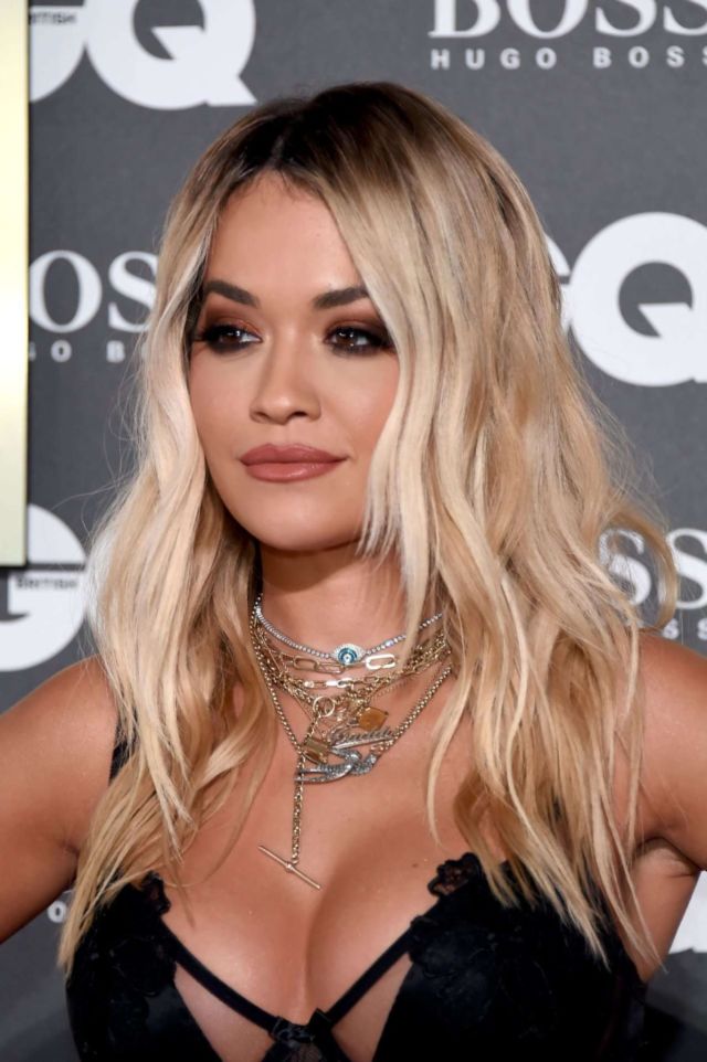Rita Ora Cleavage Attends GQ Men Of The Year Awards 2019